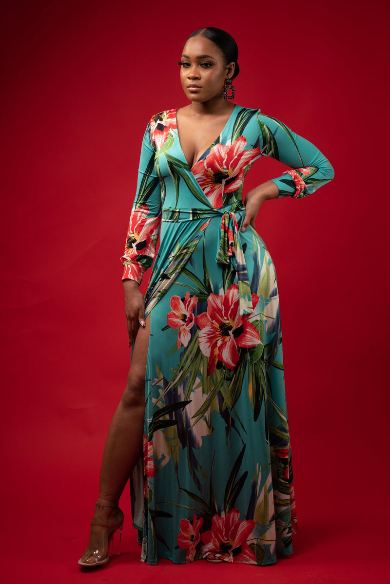 Tropical Garden Maxi Dress - Noli-Fashion
