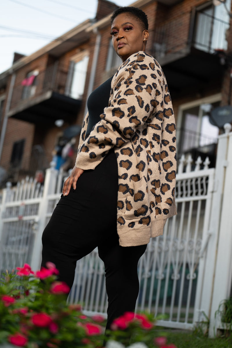 Leopard Knit Cardigan - Noli-Fashion
